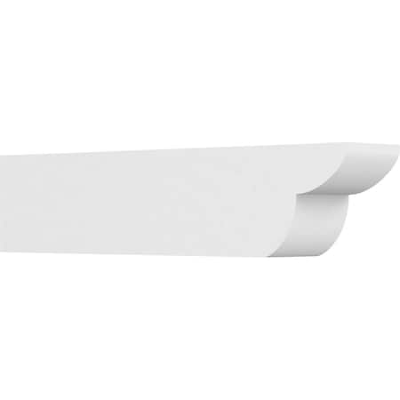 Ekena Millwork Standard Crestline Architectural Grade PVC Rafter Tail, 6"W X 8"H X 36"L RFTP06X08X36CRE
